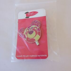 Disney trading pin featuring Lotso from the movie Toy Story 3.